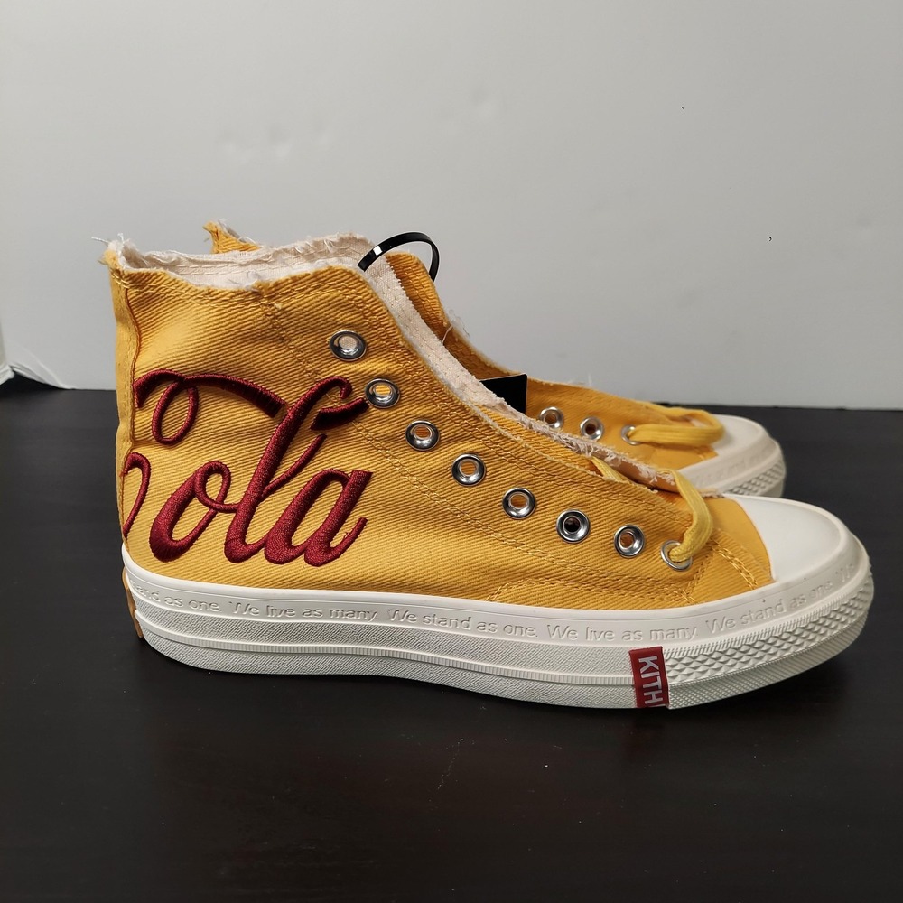 Converse KITH Coca Cola Chuck Taylor Shoes‎ Mens Size 7 Yellow High Top Canvas